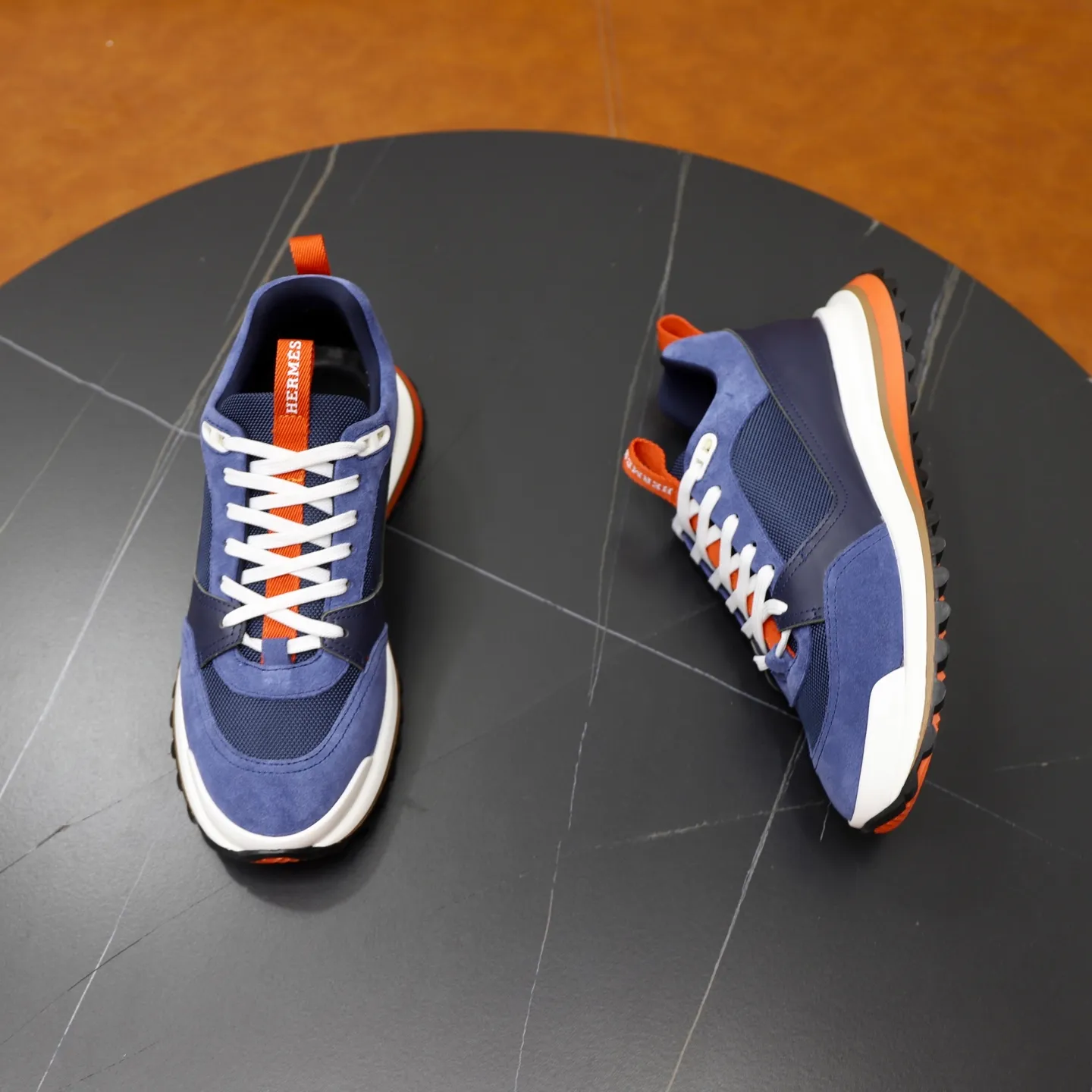 Men's shoes: 462💰🎬【Hermès】Official website synchronization Counter quality French Paris catwalk style Simple and classic Imported original fabric Original outsole Size (size): 38-44